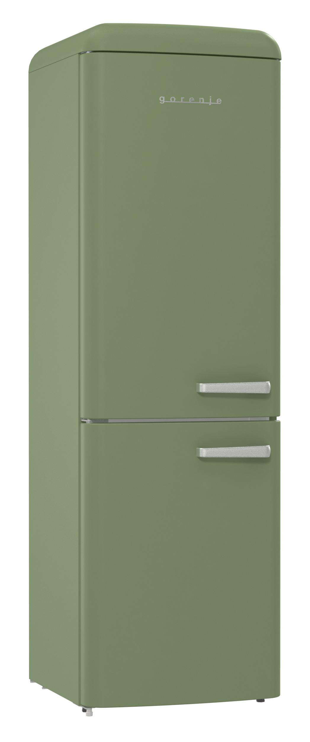 GORENJE ONRK 619 DOL-L Gorenje Retro Collection Kühl- / Gefrierkombination (D, 300 l, 1940 mm hoch, Oliv)