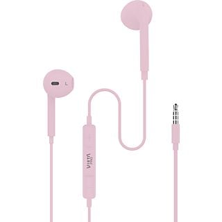 Auriculares de botón - Vieta Pro Cozy, Auricular de botón, Con micrófono, Mini Jack, Rosa