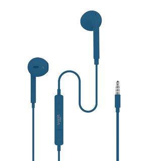 REACONDICIONADO A: Auriculares de botón - Vieta Pro Cozy, Auricular de botón, Con micrófono, Mini Jack, Azul