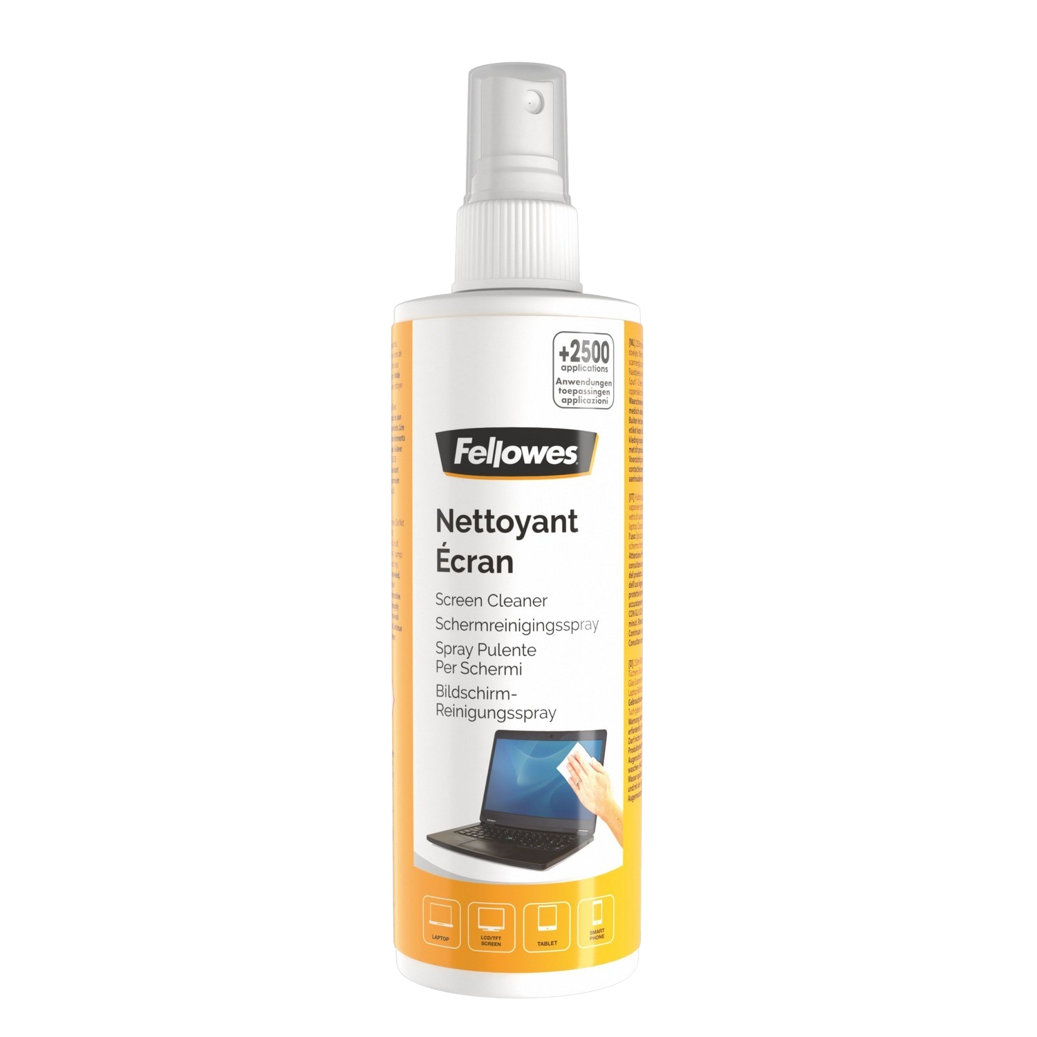 Spray limpiador - Fellowes 99718, Limpiador pantallas, 250 ml