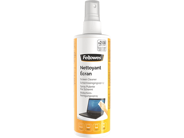 Spray limpiador - Fellowes 99718, Limpiador pantallas, 250 ml