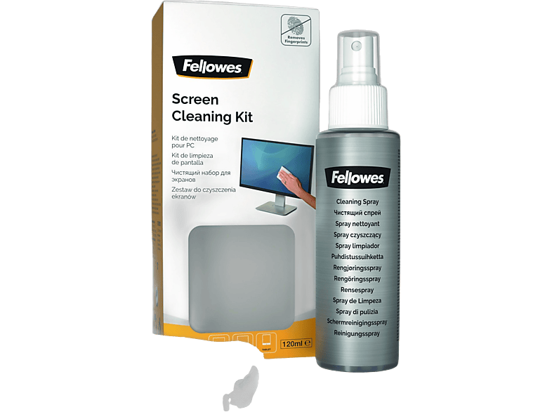 Kit Pulizia Schermi Fellowes - Spray 120ml + Panno Microfibra | Per Smartphone, Tablet, Monitor - Foto 7