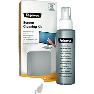 Kit de limpieza - Fellowes 9930501, Solución 120 ml, Gamuza de microfibra