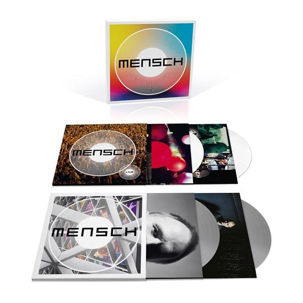 Album-Set mit 3 Mensch-Vinylplatten und Albumcovern.