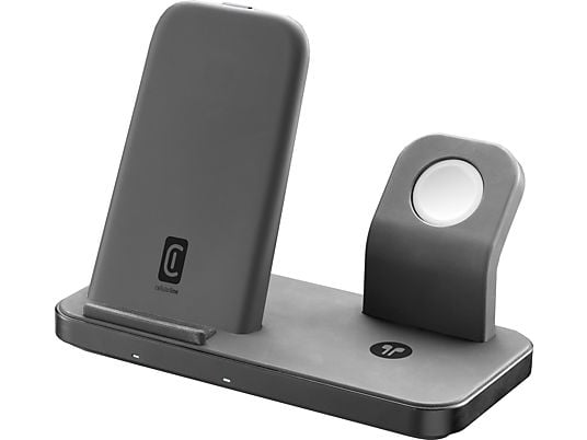 CELLULAR LINE Trio Wireless Charger - Station de recharge magnétique (Noir)