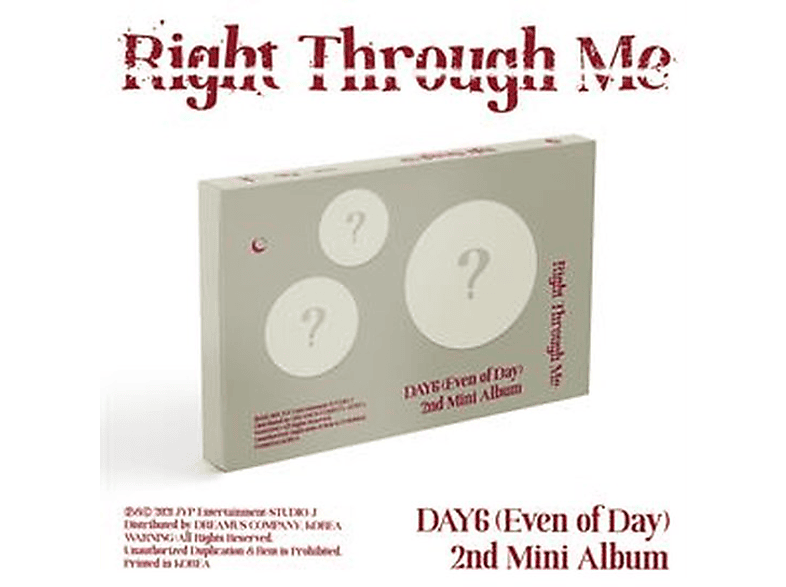 Day6 (even Of Day) - Right Through Me Cd + Boek