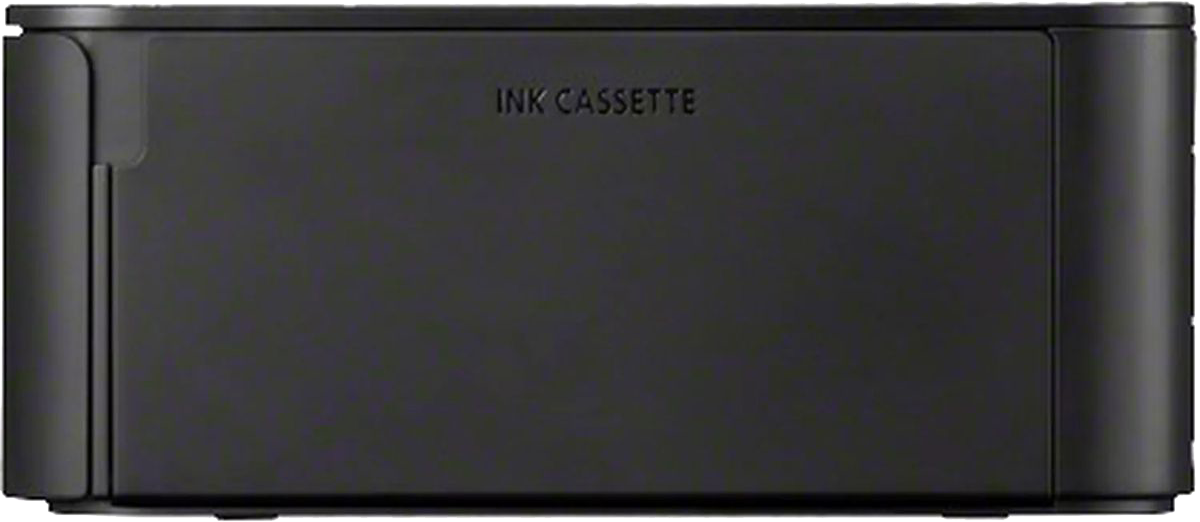 Fekete tintapatron, rajta a 'INK CASSETTE' felirattal.