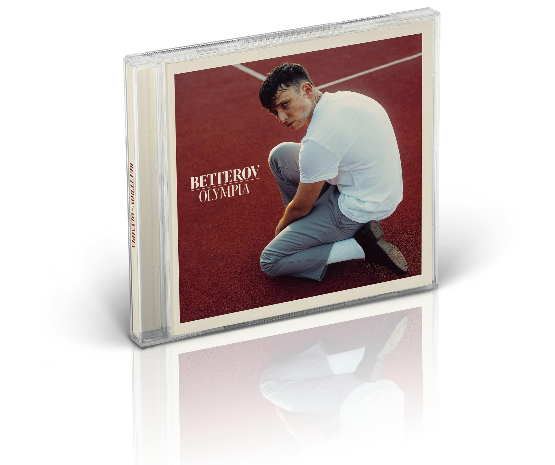 Eine Musik-CD in einer Hülle, mit dem Albumcover-Artwork sichtbar.