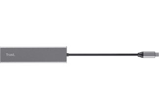 TRUST 24191 Fast USB-C Hub USB Çoğaltıcı Gri_3