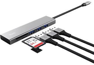 TRUST 24191 Fast USB-C Hub USB Çoğaltıcı Gri_4