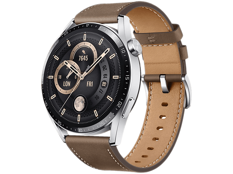Huawei Smartwatch Watch Gt 3 46 Mm Stainless Steel Brown Leat (55028448)