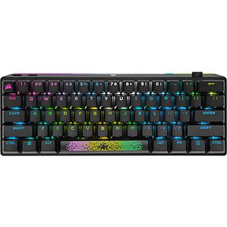 CORSAIR K70 Pro Mini RGB - Clavier Bluetooth, Sans fil, QWERTZ, 60 %, Mécanique, Noir