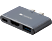 CANYON DS-1 Thunderbolt 3 dokkoló állomás, USB 3.0, HDMI, szürke (CNS-TDS01DG)