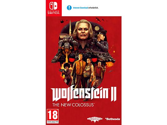 Wolfenstein II: The New Colossus (Code in a Box) - Nintendo Switch - Deutsch