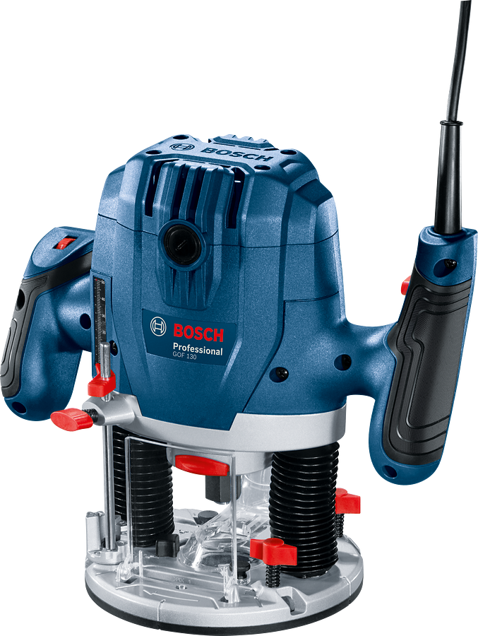 Kék és fekete elektromos szerszám piros beállító gombokkal. A BOSCH márkanév látható.