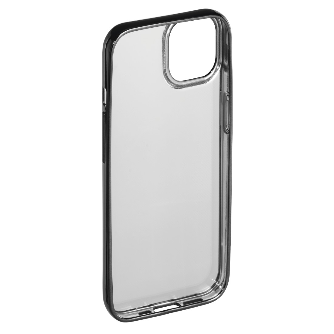 13, Schwarz, iPhone HAMA Transparent Apple, Clear&Chrome, Backcover,