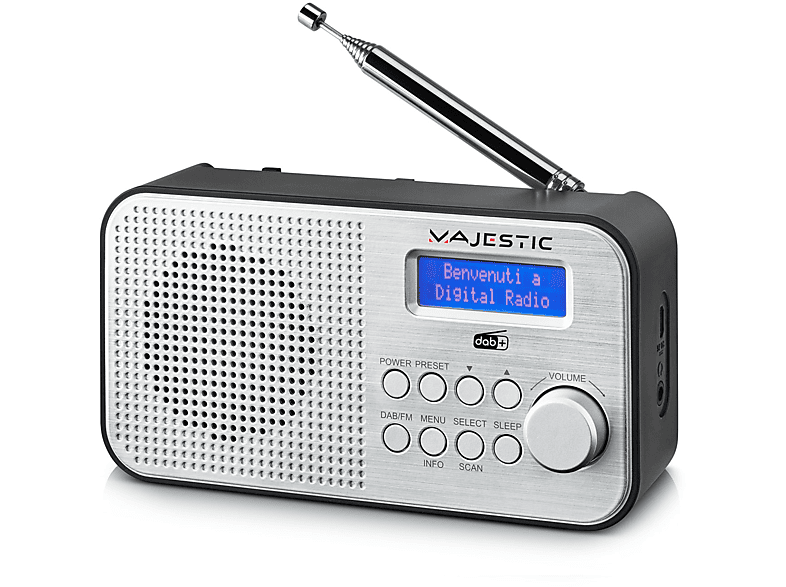 Radio portatile Aquarius con Bluetooth, disponibile in 3 colori