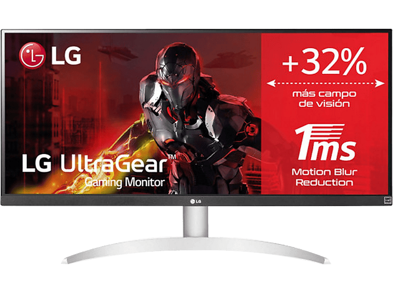REACONDICIONADO Seminuevo Excelente Monitor - LG 29WQ600, 29", WFHD, 1 ms, 75 Hz, HDMI/ USB-C/ Salida auriculares/ DisplayPort, Blanco