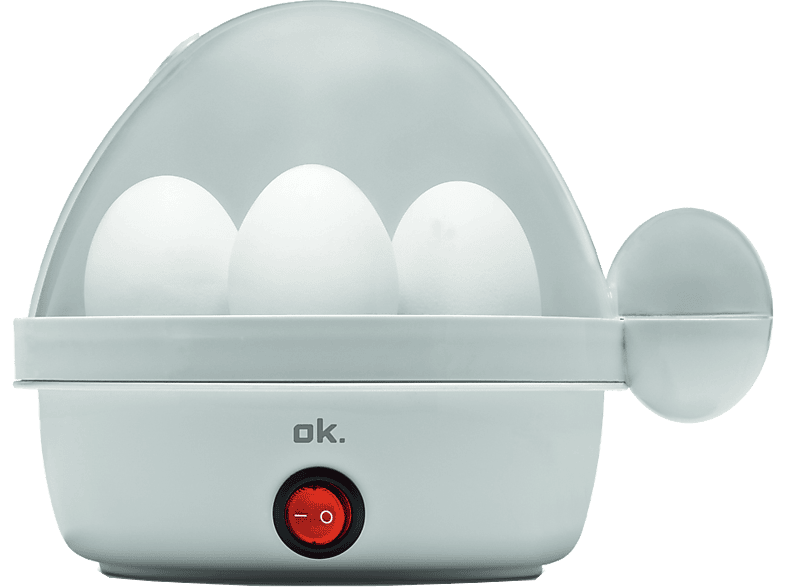 Cuece huevos - ok. OEB 102W hasta 7 huevos, Señal de fin audible, Tapa transparente