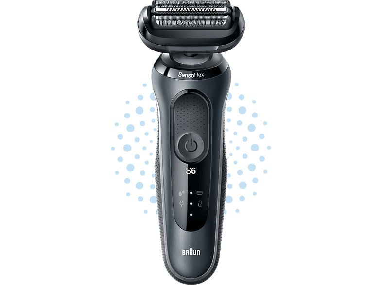 BRAUN Series 6 61-N1000s Wet&Dry Borotva, utazótokkal, szürke