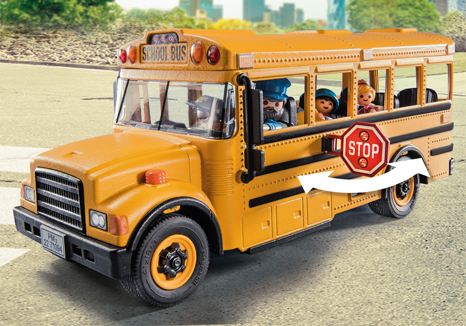 PLAYMOBIL 71094 US Schulbus Spielset, Mehrfarbig