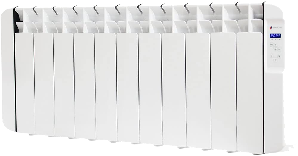 Emisor térmico - Haverland RC11BL, 1250 W, 11 Elementos, 13-19 m², 7 pre-programas de serie, Blanco