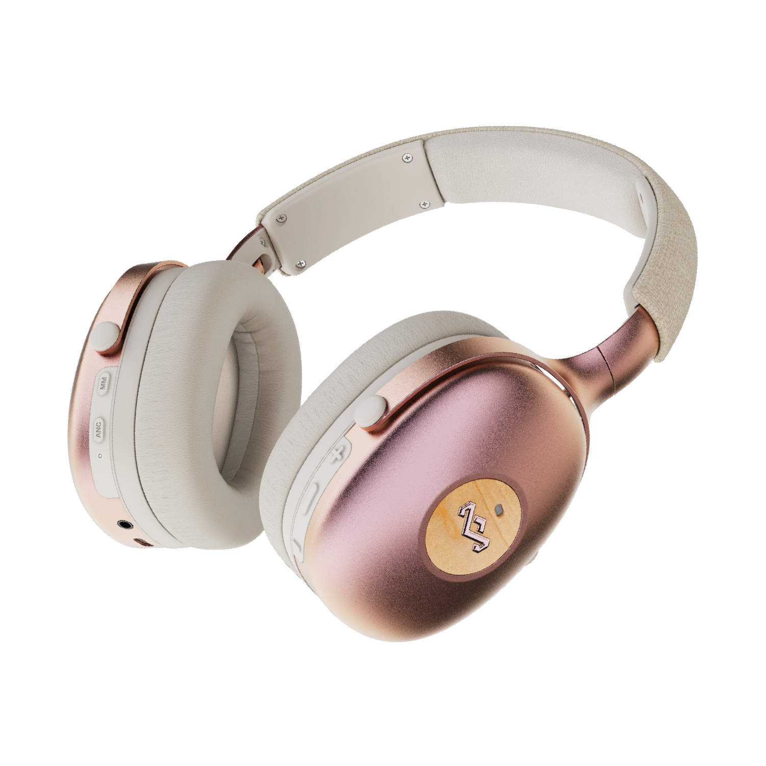 HOUSE OF MARLEY Positive Vibration XL ANC, Over-ear Kopfhörer Bluetooth Kupfer