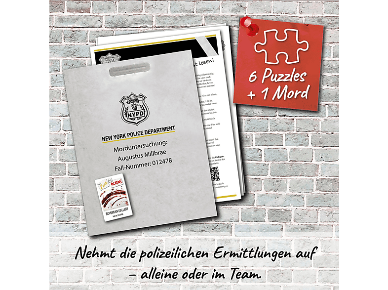 Thumbnail - KOSMOS Murder Mystery Puzzle - Die Kunst des Mordes Gesellschaftsspiel