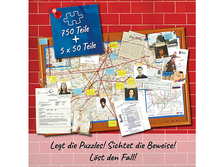KOSMOS Murder Mystery Puzzle - Endstation Underground Gesellschaftsspiel