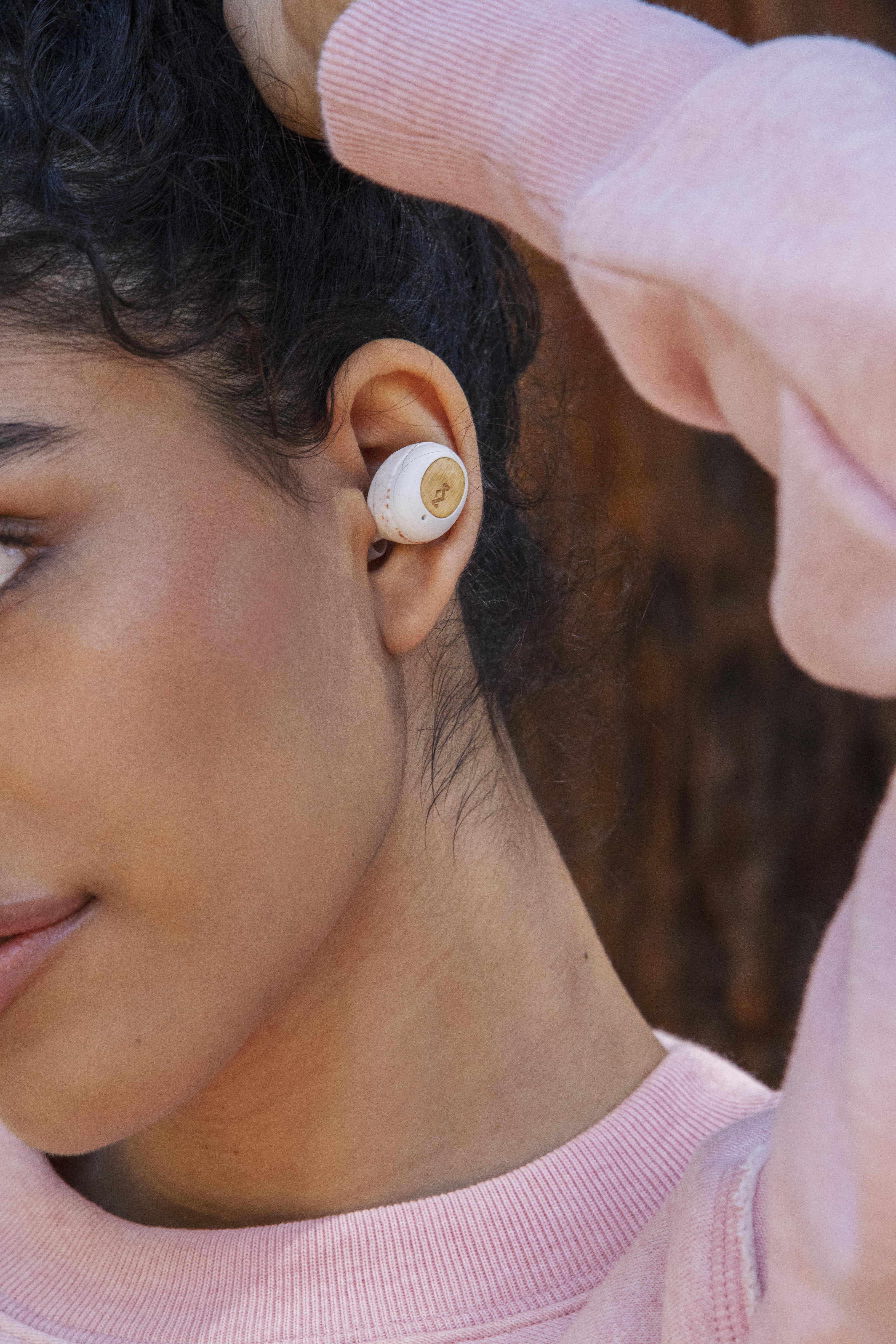 HOUSE OF MARLEY Champion True Wireless, In-ear Kopfhörer Bluetooth Cremefarben