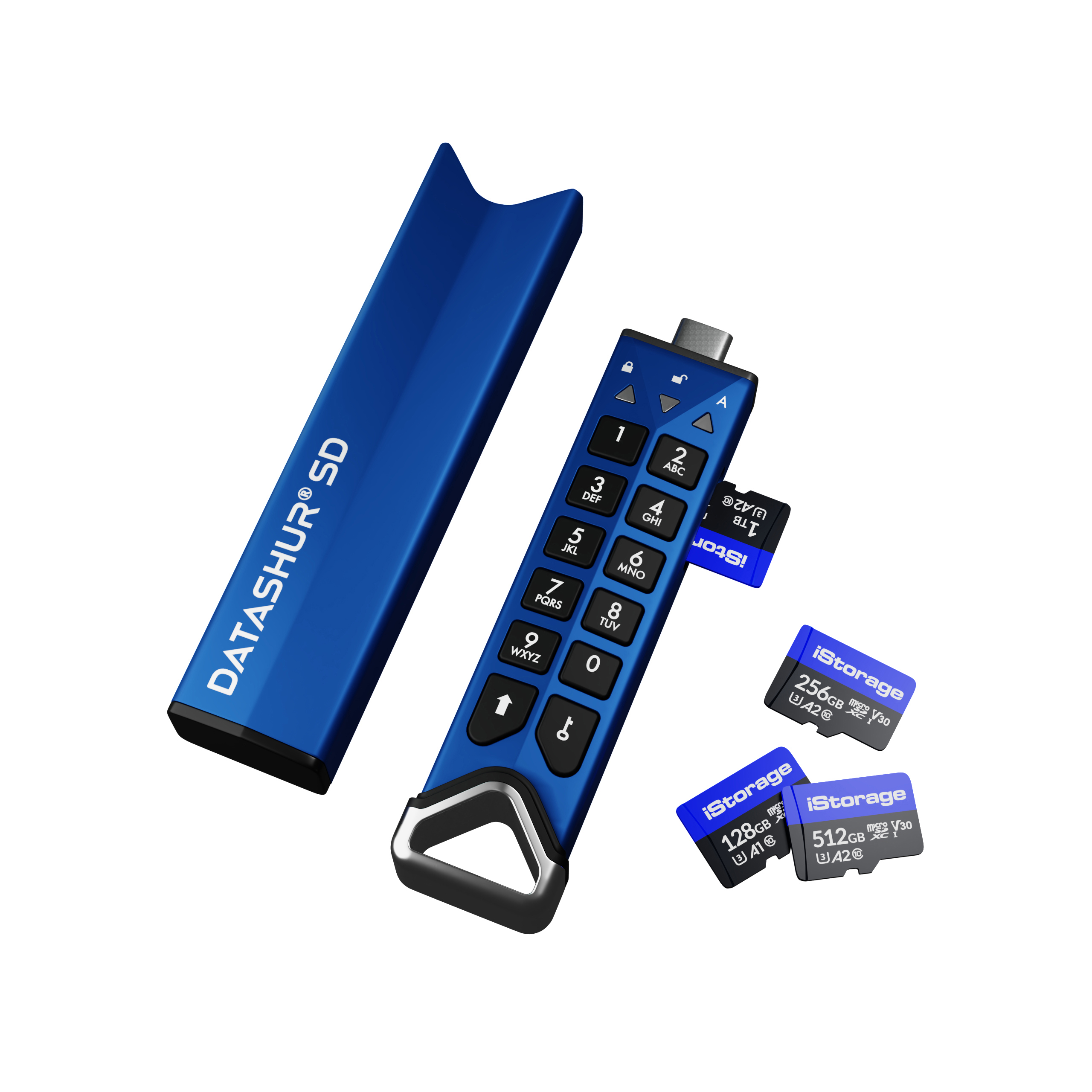 ISTORAGE DATASHUR SD iStorage, PACK, Blau SINGLE