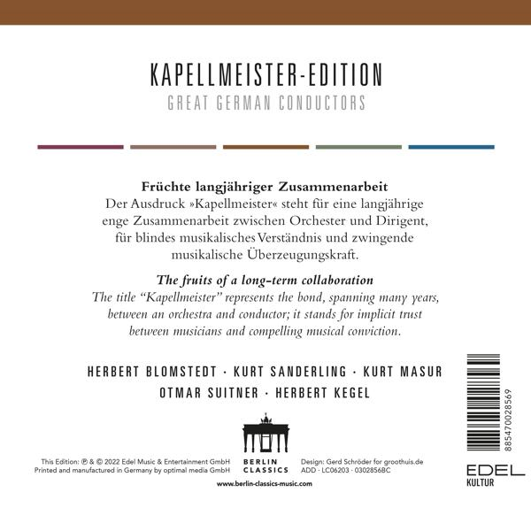 Textseite für Kapellmeister-Edition, Große deutsche Dirigenten.