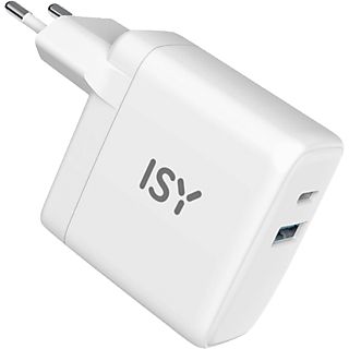 Cargador - ISY IWC-4030, Universal, 30 W, USB-C, Blanco