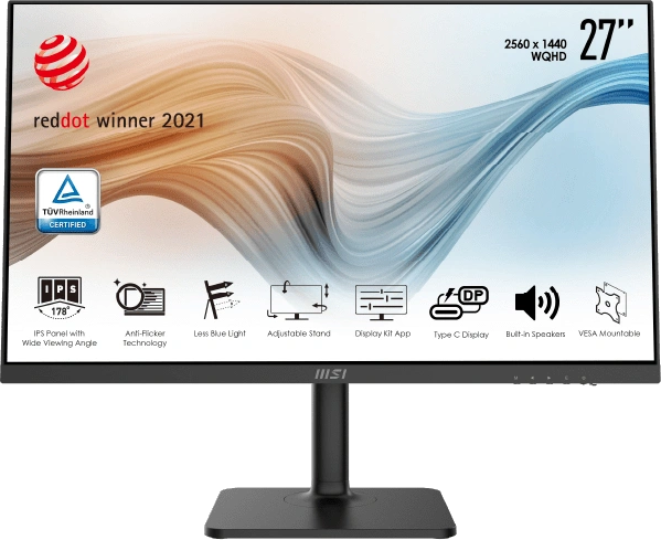 MSI Moniteur Professionnel Modern MD271QP 27" 75 Hz 5ms WQHD