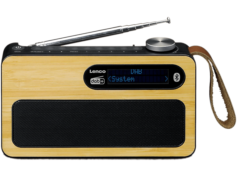 Lenco Radio Portable Bluetooth Dab+ Noir (pdr-040bamboobk)
