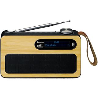 LENCO Draagbare radio Bluetooth DAB+ Zwart (PDR-040BAMBOOBK)