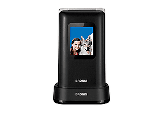 Cellulare Brondi Amico Prezioso – Telefono Facile Con Tasti Grandi, Vibrazione E Tasto SOS – Colore Nero