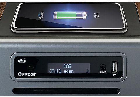 LENCO Radio CD DAB/FM Bluetooth avec chargeur sans fil (MC-175SI)