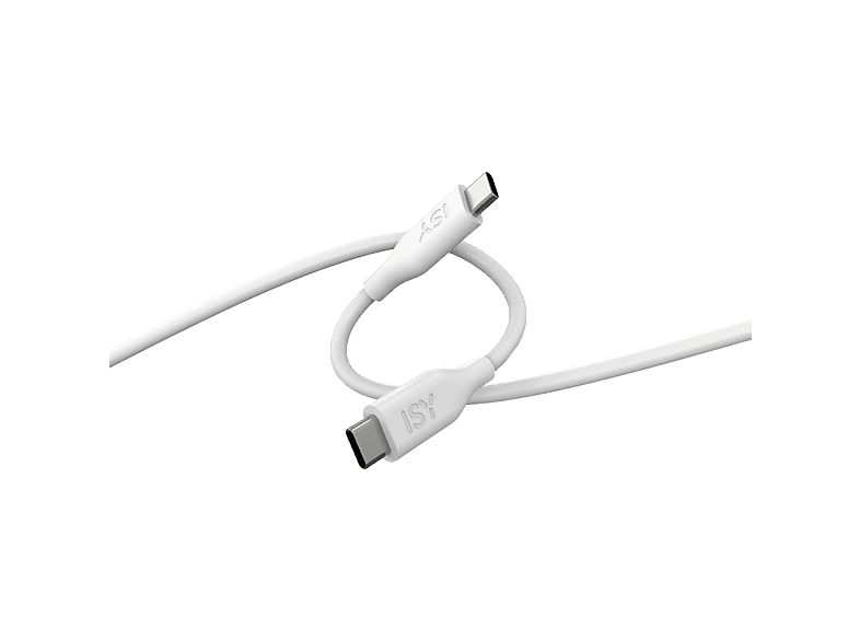 Cable USB-C - ISY ICS-5000-WT-CC, De a USB-C, 2 m, Blanco