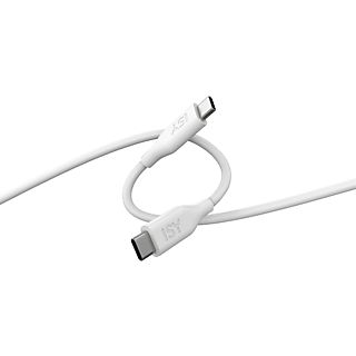Cable USB - ISY ICS-5000-WT-CC, De USB-C a USB-C, 2 m, Blanco