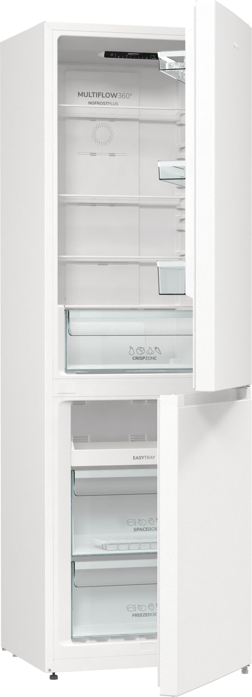 GORENJE NRK6191PW4 No Frost kombinált hűtőszekrény