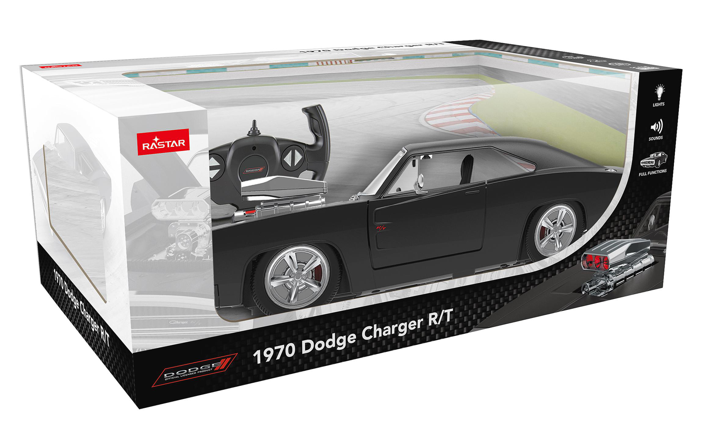 Charger Tür 2.4GHz Dodge R/T JAMARA R/C 1970 Spielzeugauto, Schwarz 1:16 KIDS manuell