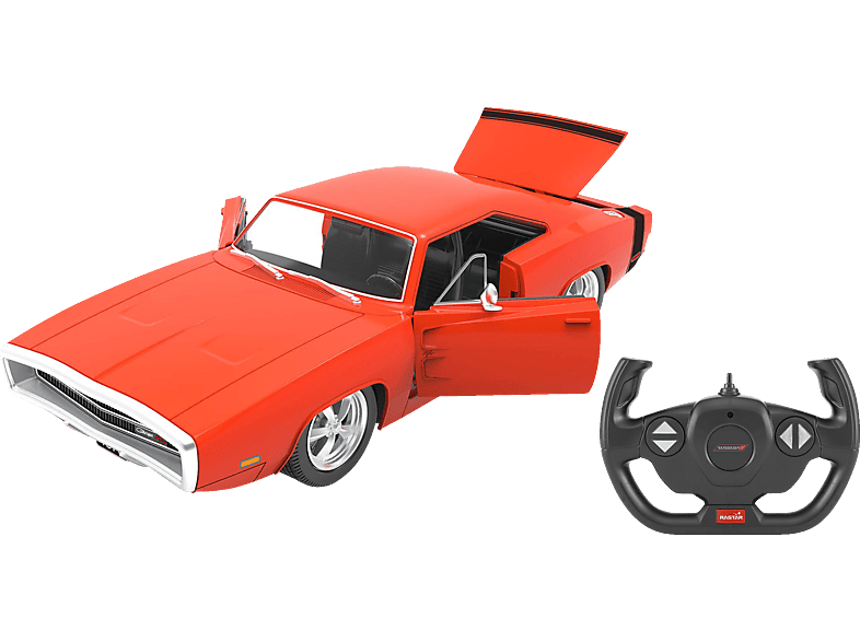 JAMARA KIDS Dodge Charger R/T 1970 Rot Tür 2,4GHz 1:16 R/C Spielzeugauto, manuell rot