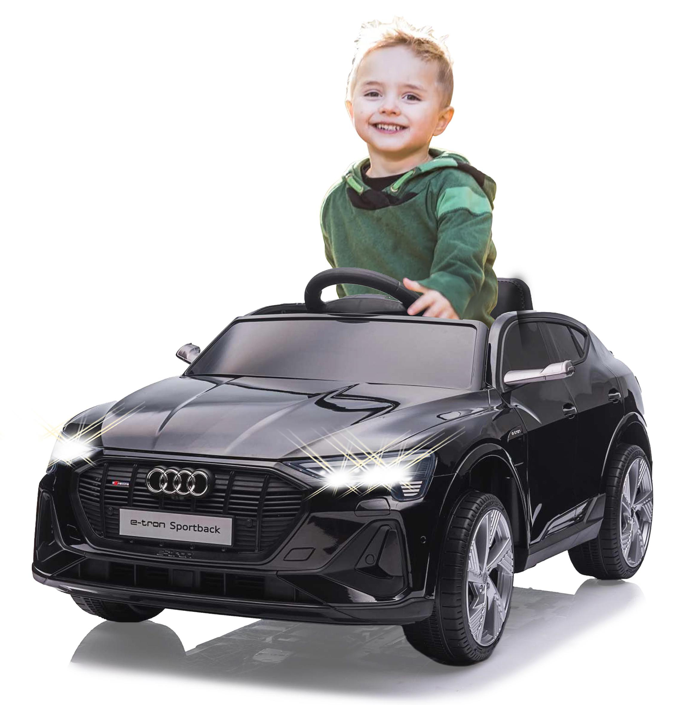 JAMARA KIDS Ride-on Audi e-tron Sportback 12V 2.4GHz Elektrofahrzeug Schwarz