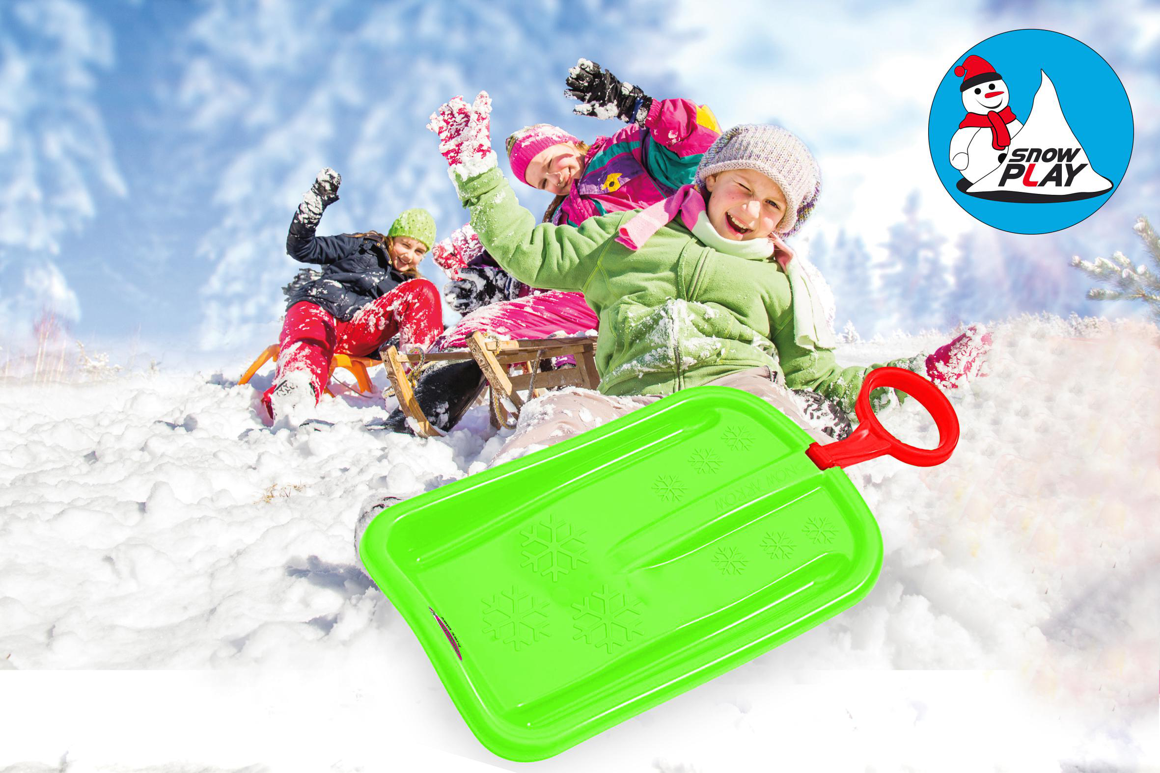 JAMARA KIDS Snow Play Bob Arrow 74cm Kinderbob Grün