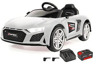 JAMARA KIDS Ride-on Audi R8 Spyder 18V weiß Einhell Power X-Change inkl. Starter Set  Elektrokinderfahrzeug Weiß