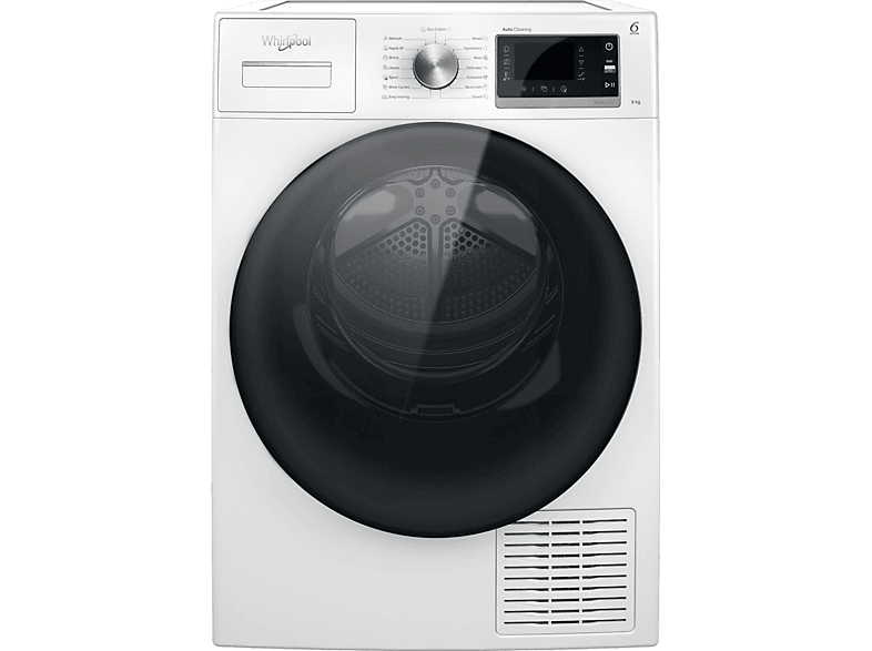 WHIRLPOOL W6 D94WB EE Hőszivattyús szárítógép 9 kg, gyerekzár