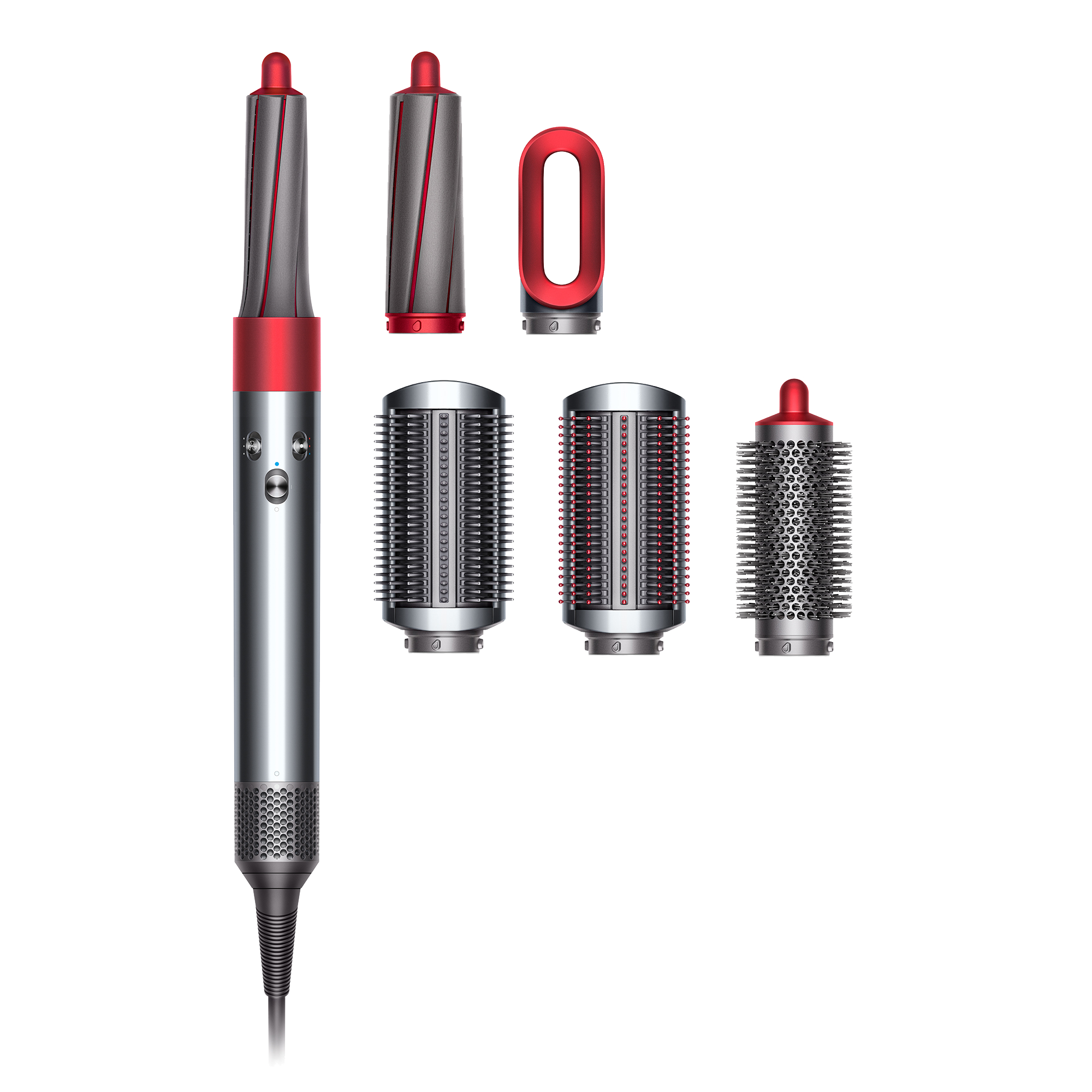 DYSON Airwrap Red/Nickel incl. long barrel giftset