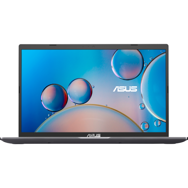 ASUS logosu olan mavi ve beyaz ekranlı dizüstü bilgisayar.
