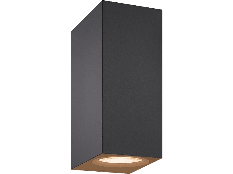 WIZ Up and Down Wandlamp 5 W GU10 Gekleurd en Wit Licht 2 spots Zwart